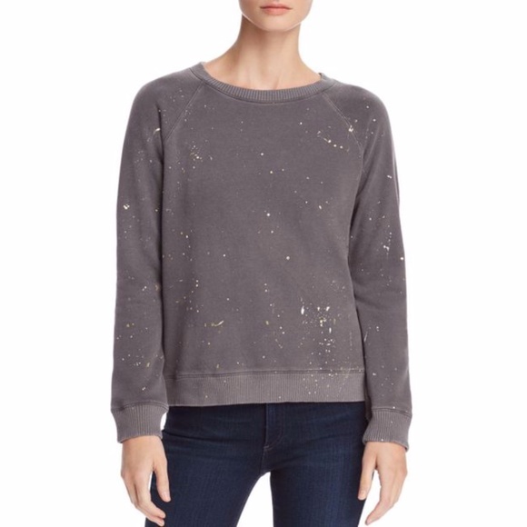 ❤️NWT MONROW VHTF Foil Print Sweatshirt - Picture 1 of 5